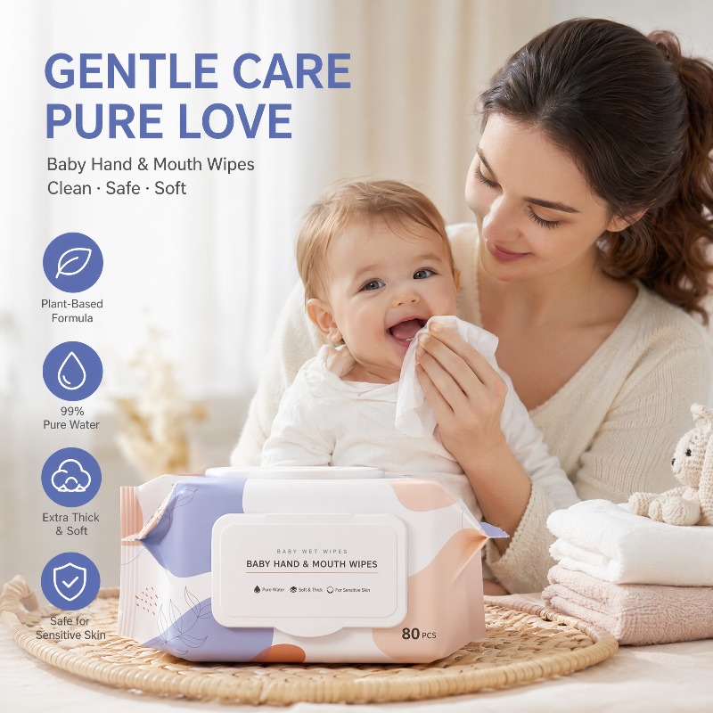 Skincare Newborn - مناديل أطفال ناعمة غير منسوجة مضادة