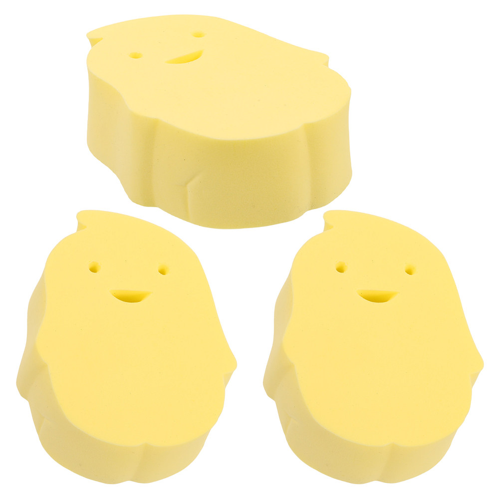 Skincare Newborn - 3 قطع من إسفنج الاستحمام للأطفال